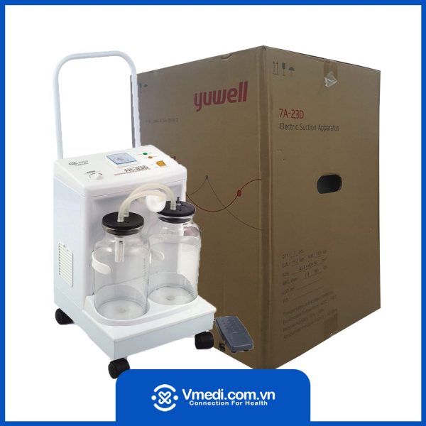 Máy hút dịch 2 bình Yuwell 7A-23D - Ảnh 2