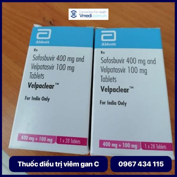 Thuốc Velpaclear 400/100mg Điều Trị Viêm Gan C Hộp 28 Viên - Ảnh 2