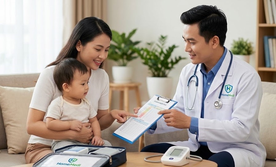 dịch vụ khám bệnh tại nhà nội khoa nhi khoa